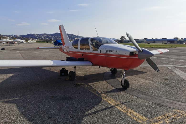 Aeroplano pronto alla partenza