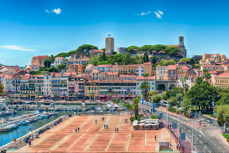 Vieux-Port et quartier du Suquet à Cannes