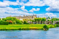 Ingresso do castelo e muralhas de Carcassonne