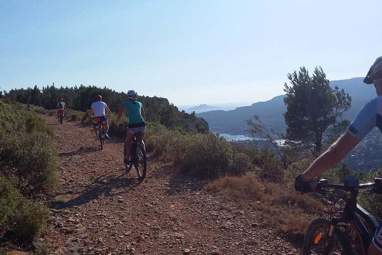Balade à vélos électriques