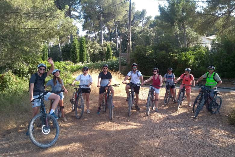 Ready to start the bike tour