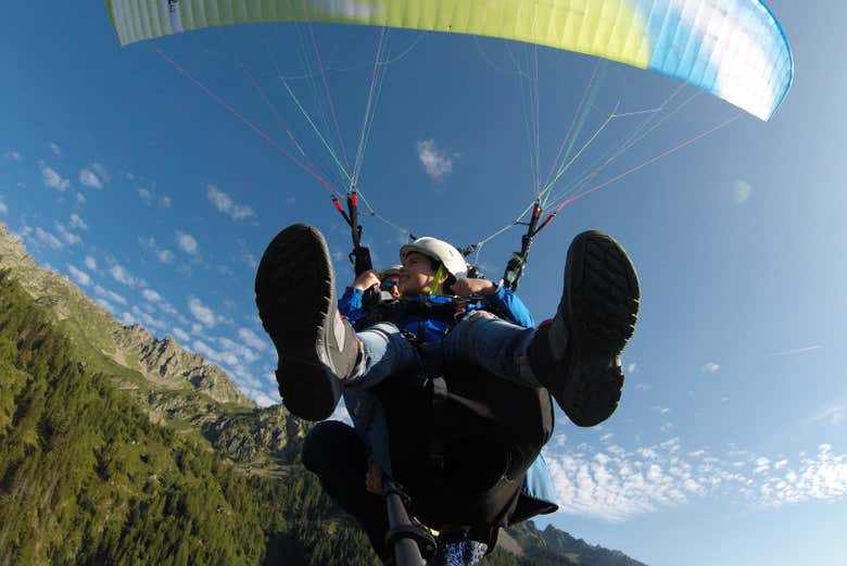 Le parapente vu d'en bas
