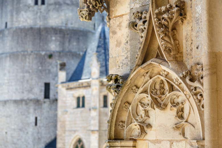 Detalle arquitectónico del castillo
