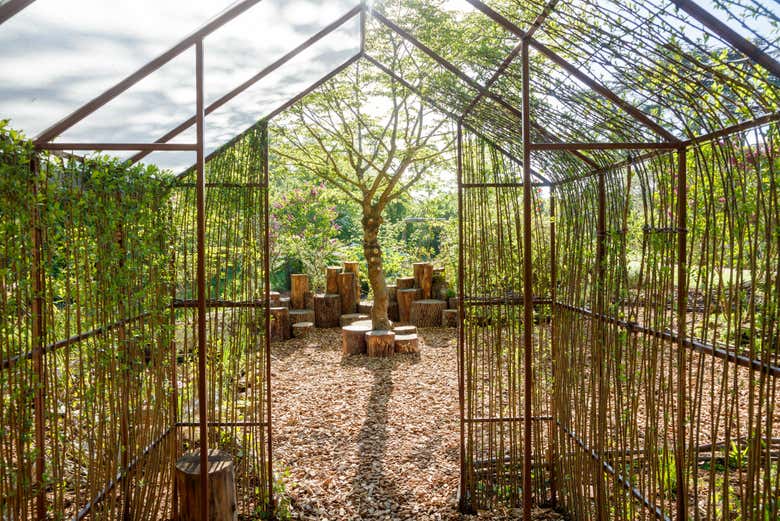 Un angolo del giardino