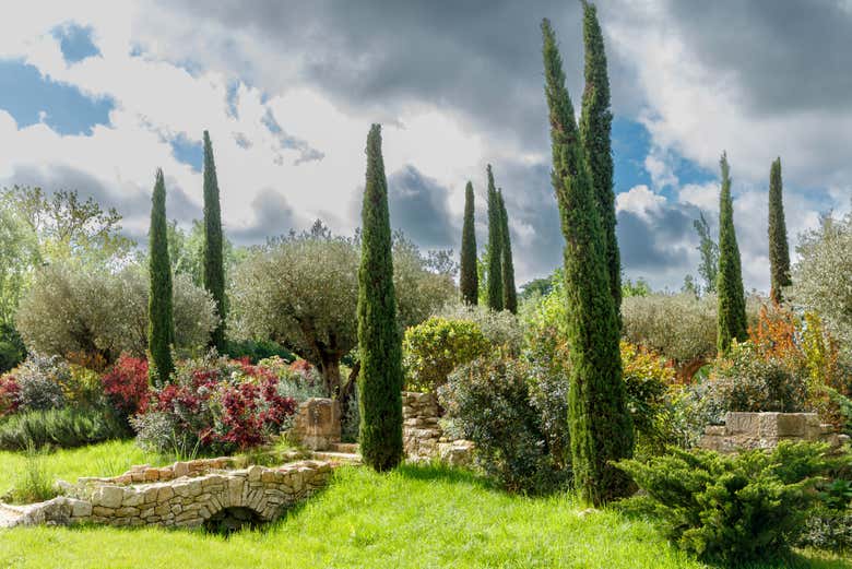 Paesaggi del giardino del Castello