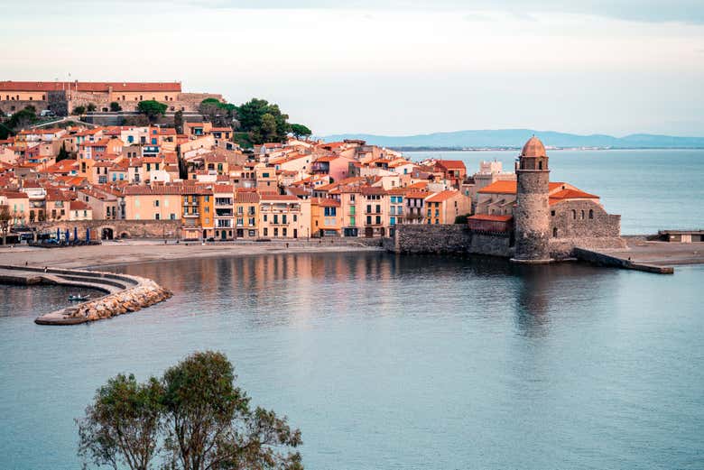 Vue sur le port de Collioure
