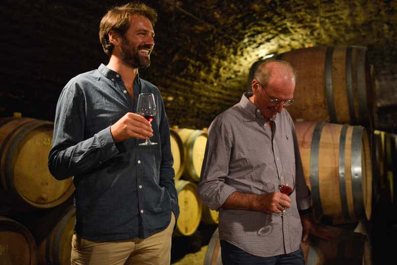 Visitando una bodega de Borgoña
