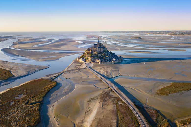Vista aérea del Mont Saint Michel