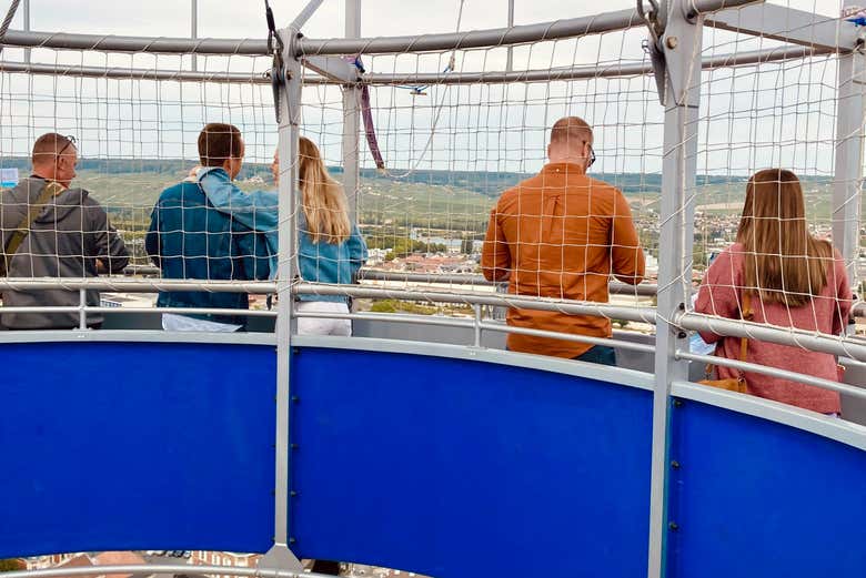 Desfrutando das vistas de Épernay