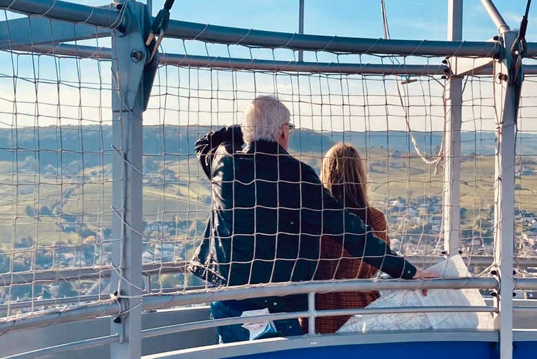 Desfrutando das panorâmicas