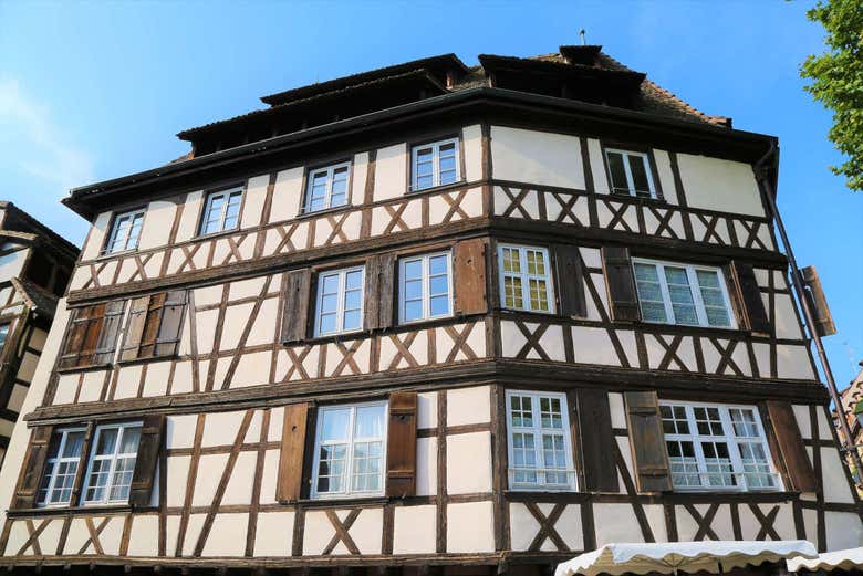 Arquitetura típica de Estrasburgo