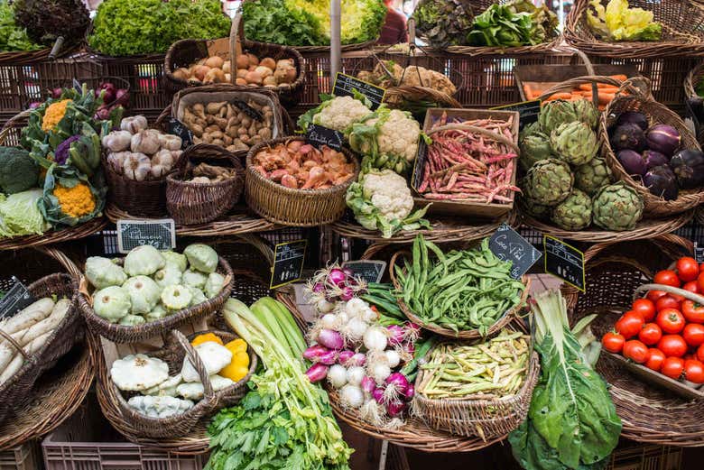 Produtos locais no mercado