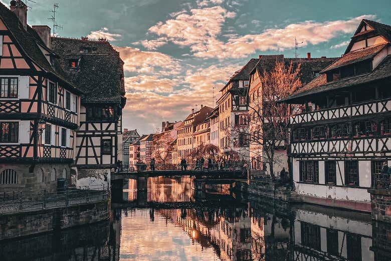 Uno scorcio sui canali di La Petite France