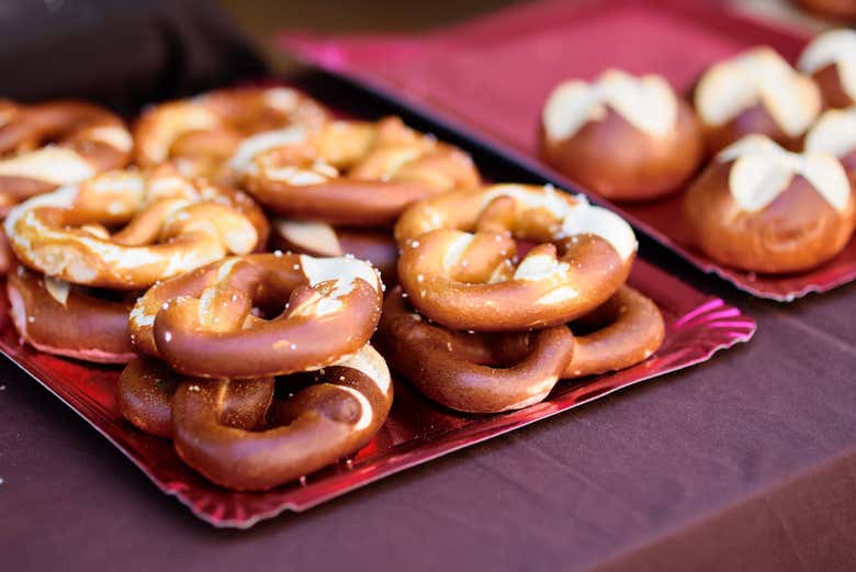 Variedade de pretzels