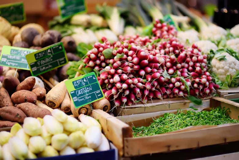 Variedade de produtos locais