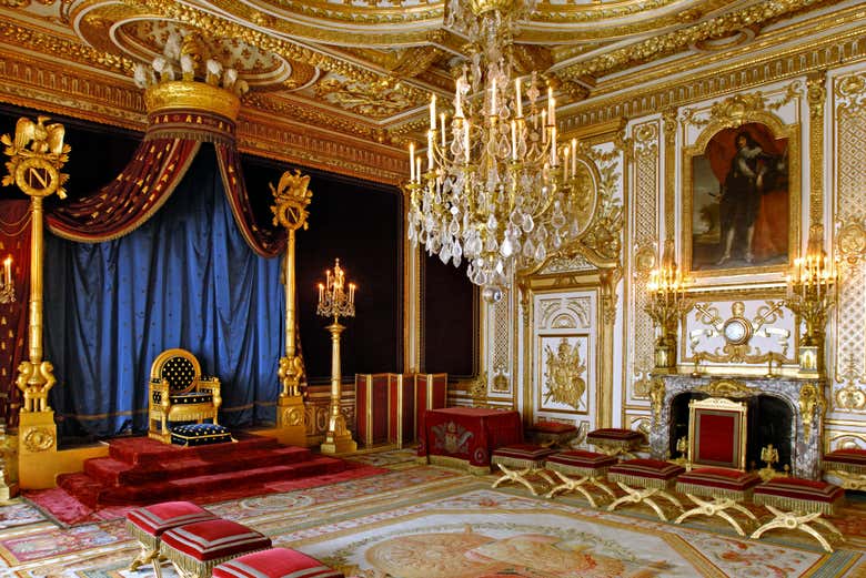 Salle du trône de Napoléon Ier au château de Fontainebleau