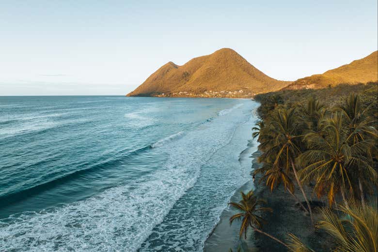 Vue aérienne sur le sud de la Martinique