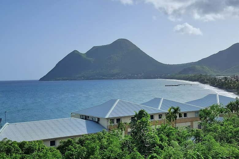 Vue sur le littoral sud de la Martinique