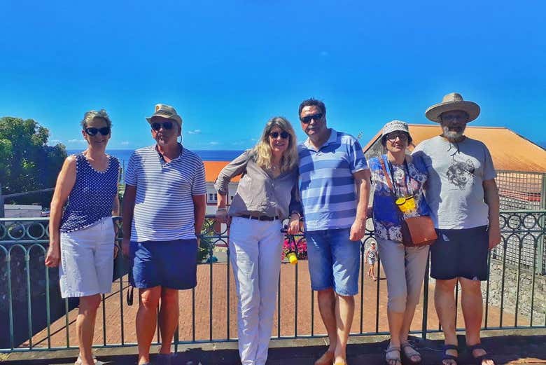 Group photo during the tour of north-west Martinique