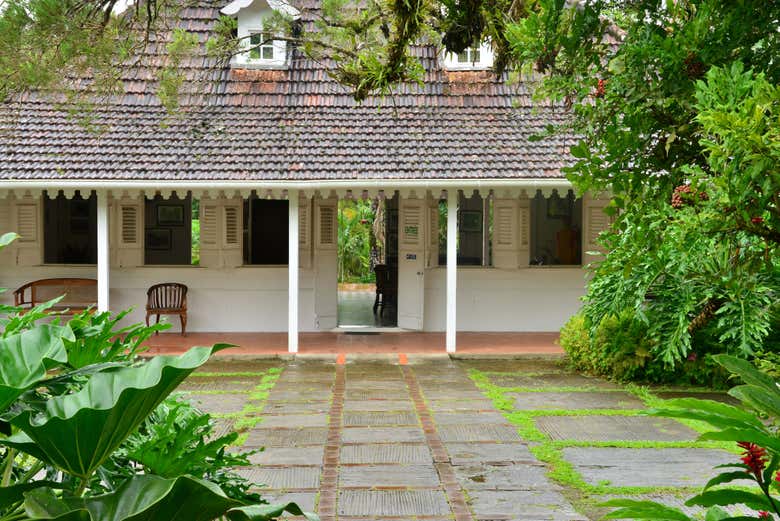 Entrée du jardin botanique de Balata en Martinique