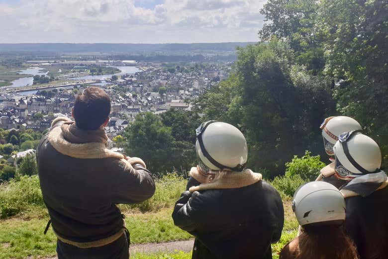 Contemplando los paisajes de Normandía