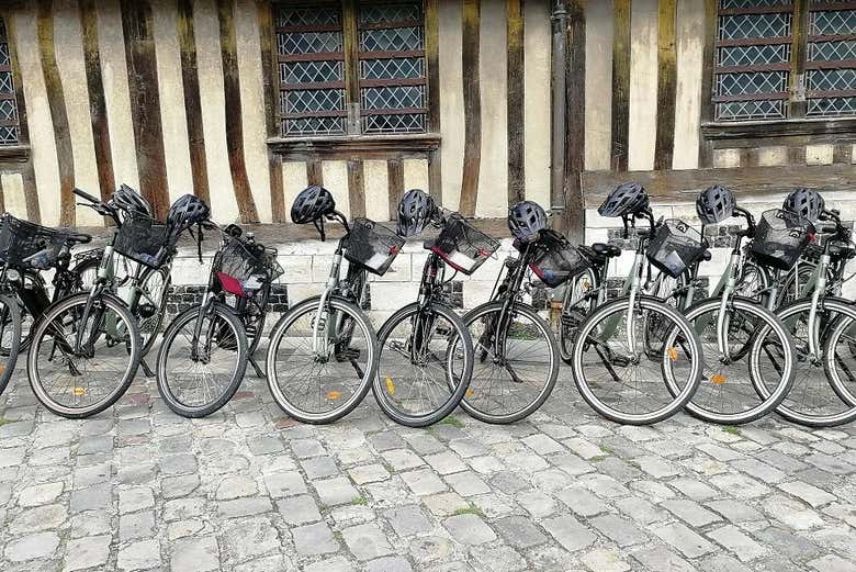 All set for the bike tour around Honfleur
