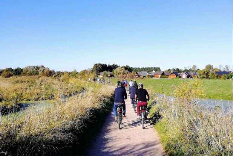 Cycling in the beautiful nature
