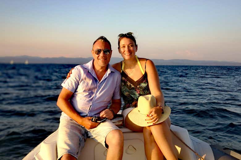 Disfrutando de un momento único