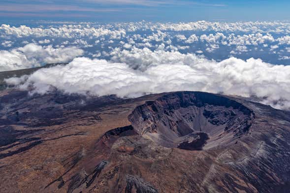 Randonnée hors sentiers au piton de la Fournaise