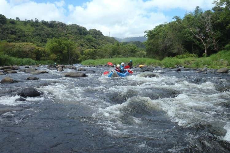 Disfrutando del descenso del río Marsouins