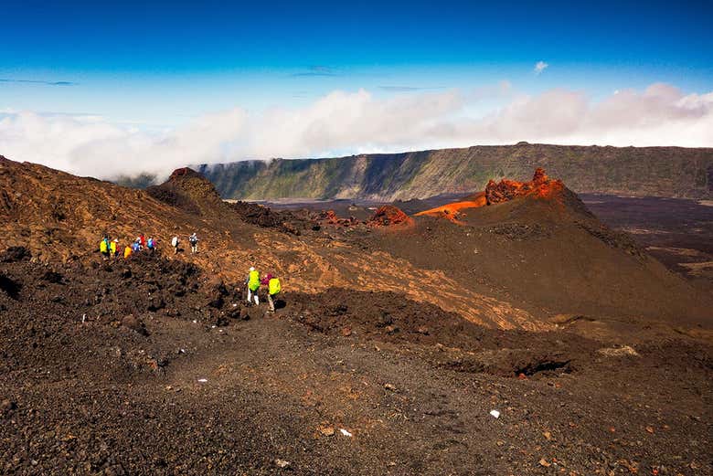 Coulées de lave solidifiée du Piton de la Fournaise