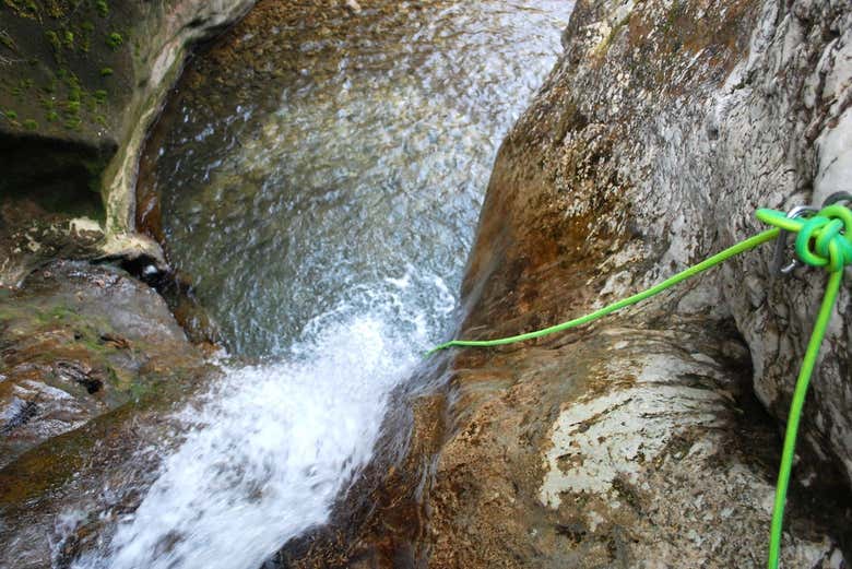 Natural pools in the Versoud Gorge