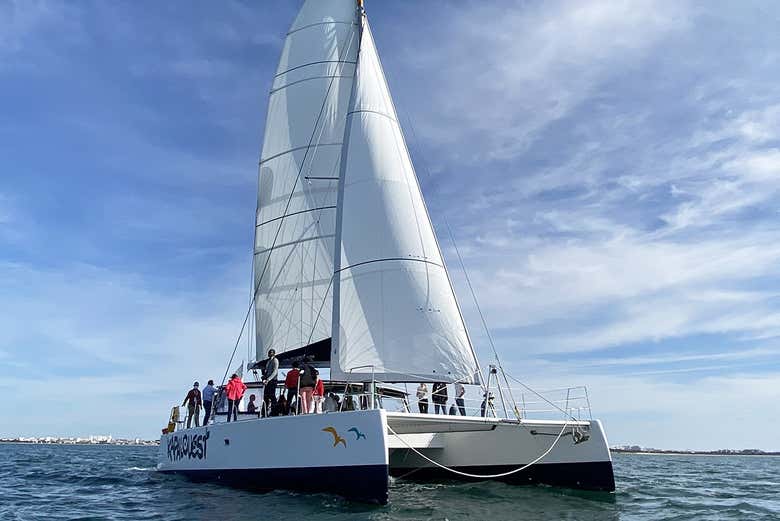 Traversée en catamaran dans l'Atlantique