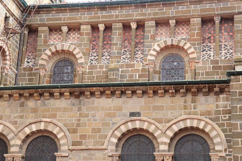 Romanesque arches on the Le Puy Cathedral