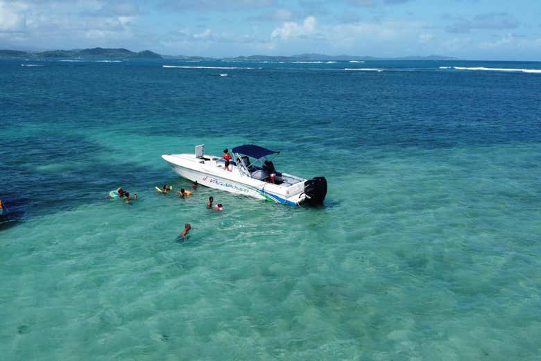 Les eaux cristallines de la baie du Robert