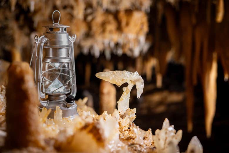 Detalle de las formaciones geológicas de la cueva