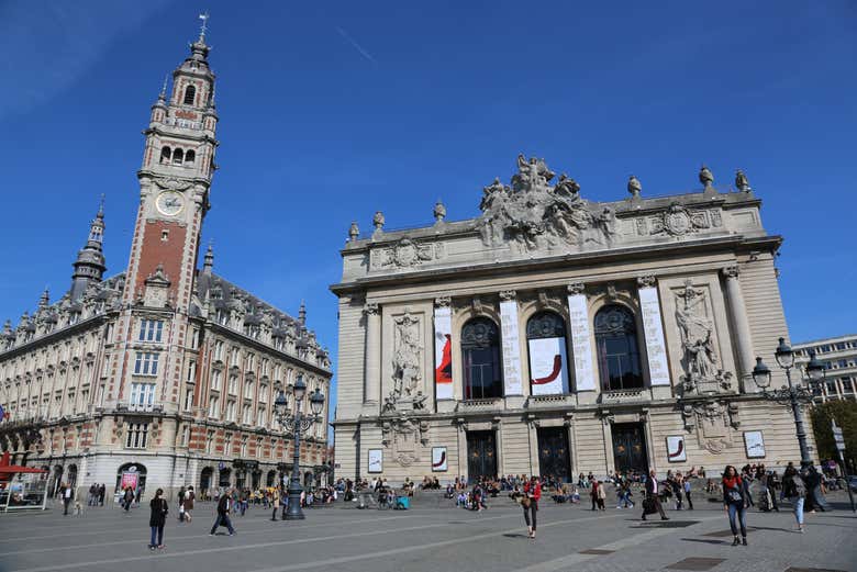 Opéra de Lille et Beffroi de la Chambre de commerce