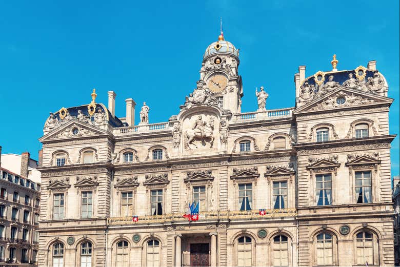 Ayuntamiento de Lyon, en la Place des Terreaux