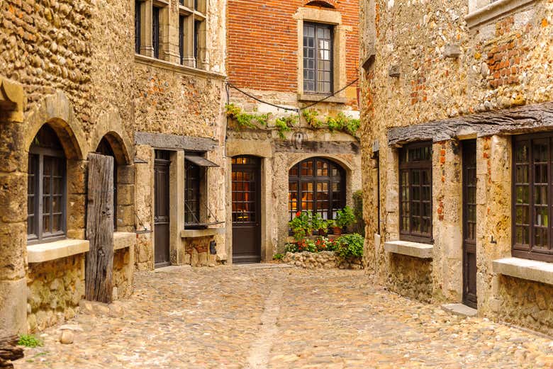 Casas de piedra en Pérouges