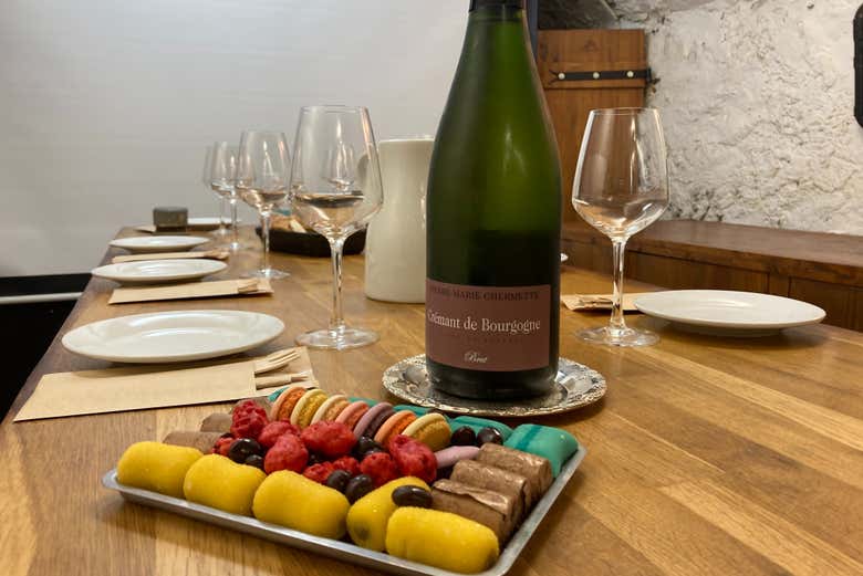 Sweets to accompany the wine tasting