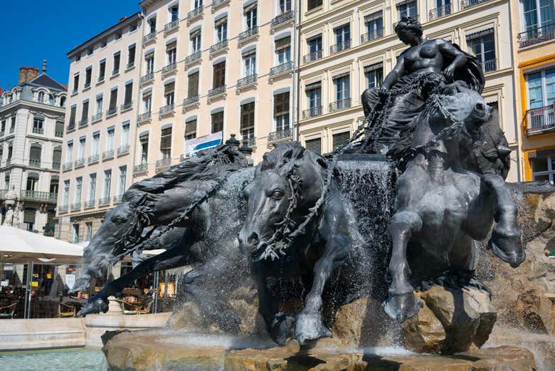 Batholdi Fountain in Lyon