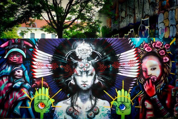 Arte callejero en la Croixe-Rousse