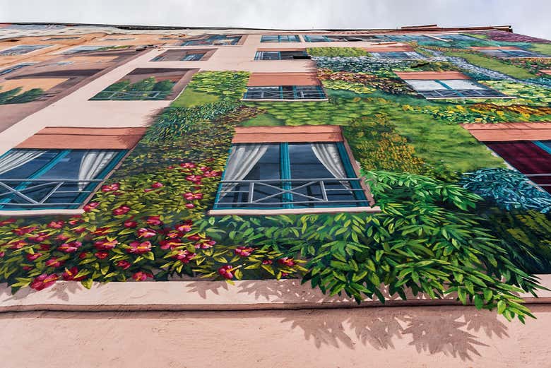 "Mur des Canuts", en el barrio de la Croix-Rousse