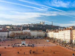 Plaza Bellecour desde las alturas