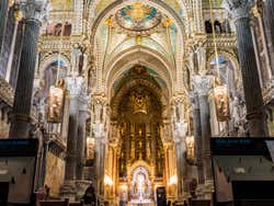 Interior de la Basílica de Notre Dame de Fourviere