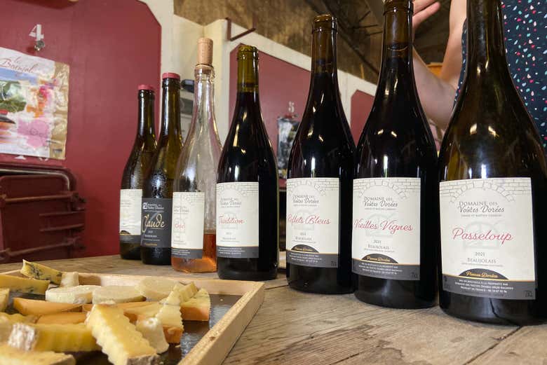 Dégustation de vin dans le Beaujolais