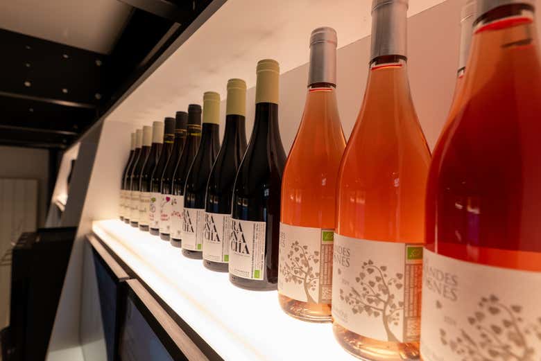 Diferentes botellas de vinos