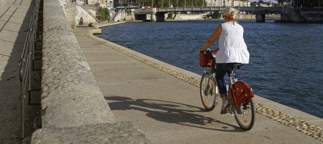 Balade à vélo dans Lyon