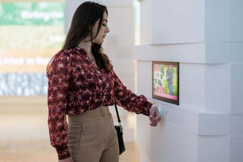 Interact with the informational panels