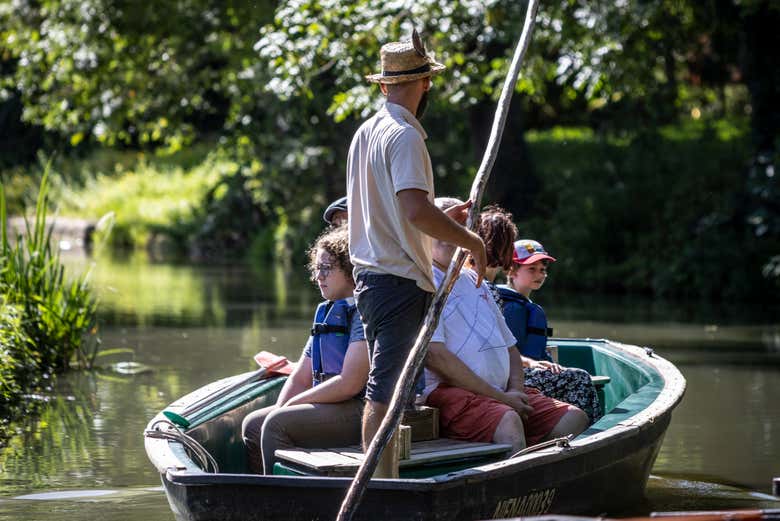 Durant la balade en bateau